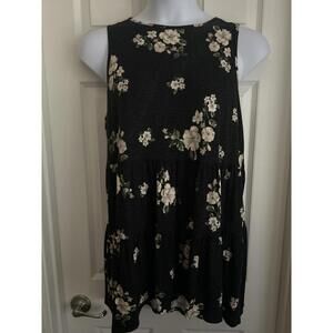 Torrid Babydoll Floral Tank Sz 1